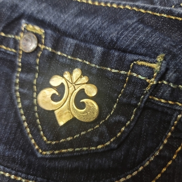 Dereon by Beyonce's Skinny Stretchy Low Rise Denim Blue Jeans in Size 2 - Picture 12 of 16